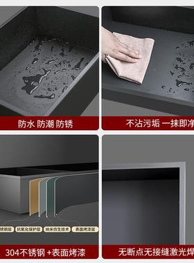 淋浴房壁嵌入不龛桶锈钢垃圾43403壁龛柜式镂空展示柜收纳储物一