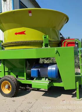 转式机可移草捆破碎机干电湿两用动草料粉QIE草机高喷除尘盘旋切