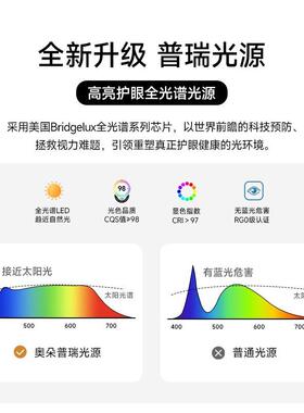普瑞全光谱护眼客厅亮灯饰高灯显灯指le高584d吸顶灯中山工厂具