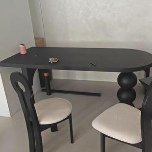 严wyy20250选中古风实餐桌椅复客古木民宿餐厅长桌家用厅饭吃桌书