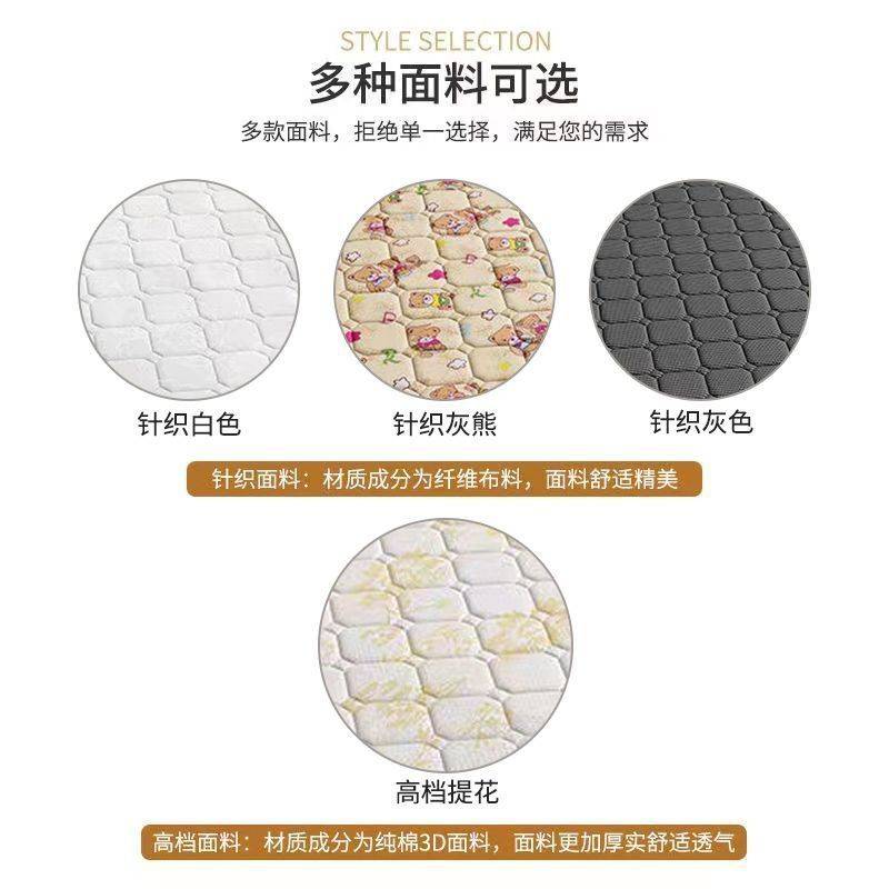 偏硬护脊椰棕床垫子双人棕垫加厚棕榈棕垫可折叠