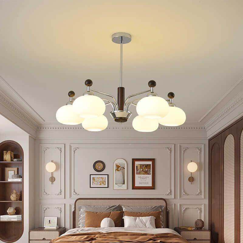 中古柿客厅吊奶子油风玻灯具璃书房灯实木复古法灯式铜餐厅卧室灯,家装灯饰光源,智能吊灯,淘宝优惠券,粉丝福利购,淘宝优惠卷