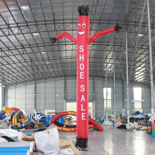 充气招手舞星气模人开业庆典迎宾小人指路人拱门卡通人偶财神