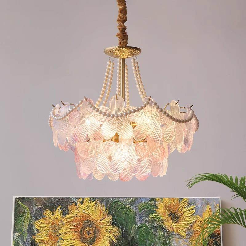 法式客厅吊24灯轻简奢花朵水晶厅现代约大气餐卧室2025款年新主灯,家装灯饰光源,智能吊灯,淘宝优惠券,粉丝福利购,淘宝优惠卷