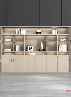 文书件柜办料柜柜老板公室背景柜隔断资柜木质档案柜收纳柜NRW储