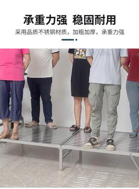 &001铁Q不钢折叠床用出租办公锈室午休陪护单人双人床1家.2米简易艺