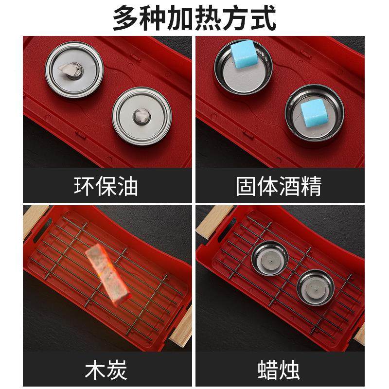 烤保温炉羊加腿烤串热炉蜡烛酒精碳烤炉烧商用排炉羊F77T6M8H烧烤