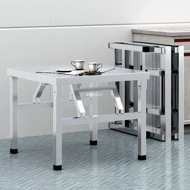 不锈折叠桌商用用TDB方桌饭店钢餐桌夜户外便携桌子摆摊家长市方