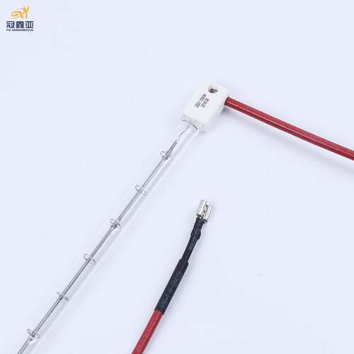 单管透明红外线灯管1KW530MM塑料吹瓶机加热管  卤素石英加热灯管