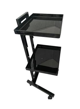 理发店工具收纳车子美发店47763料小推车折叠美多甲店收塑纳架功