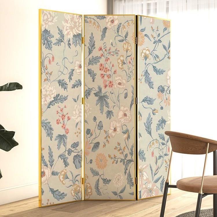 式卉屏风移花动简易饰遮挡折叠隔断客画厅卧室家用进门玄美关咨询