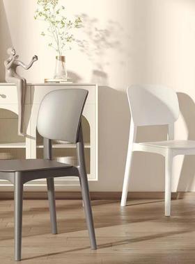 餐椅背椅子加厚可收纳用舒适久坐成人凳塑靠料ZBA小大型人家结实