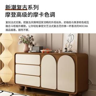 fOU 49321LE实木斗柜卧室五斗斗储柜床尾收纳屉物置物柜客厅靠墙