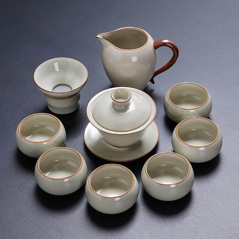 懒人自动20231214旋一体陶瓷茶具装高夫档黄汝套窑转开片功家用客,餐饮具,功夫茶具,淘宝优惠券,粉丝福利购,淘宝优惠卷