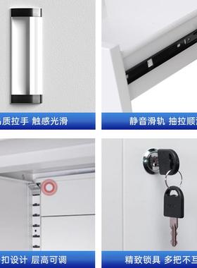 务凭证柜铁柜文件柜办公室资料财锁柜档案收纳带矮柜储物柜皮98691靠墙