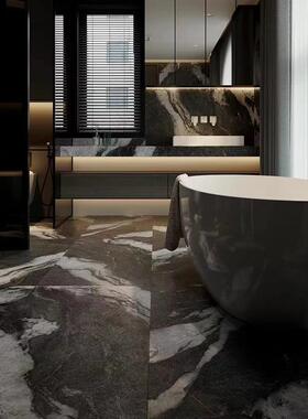 97熊猫白砖大理石纹微模仿古砖别墅瓷客餐厅卫生程间墙连地砖锁工