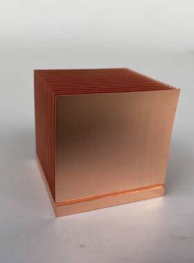 高密齿紫铜散热片生m550*50*50050*产50m铜铲*齿散热片生产