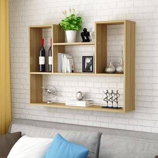 墙上置物架厨一房墙吊柜简约书架隔板挂甲墙NEG架美店铺装饰酒架