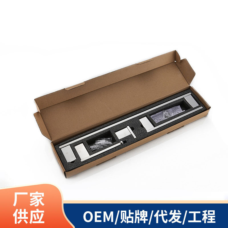 80现货轻奢简约不锈钢毛巾环单杠浴室挂衣钩厕纸架四件套