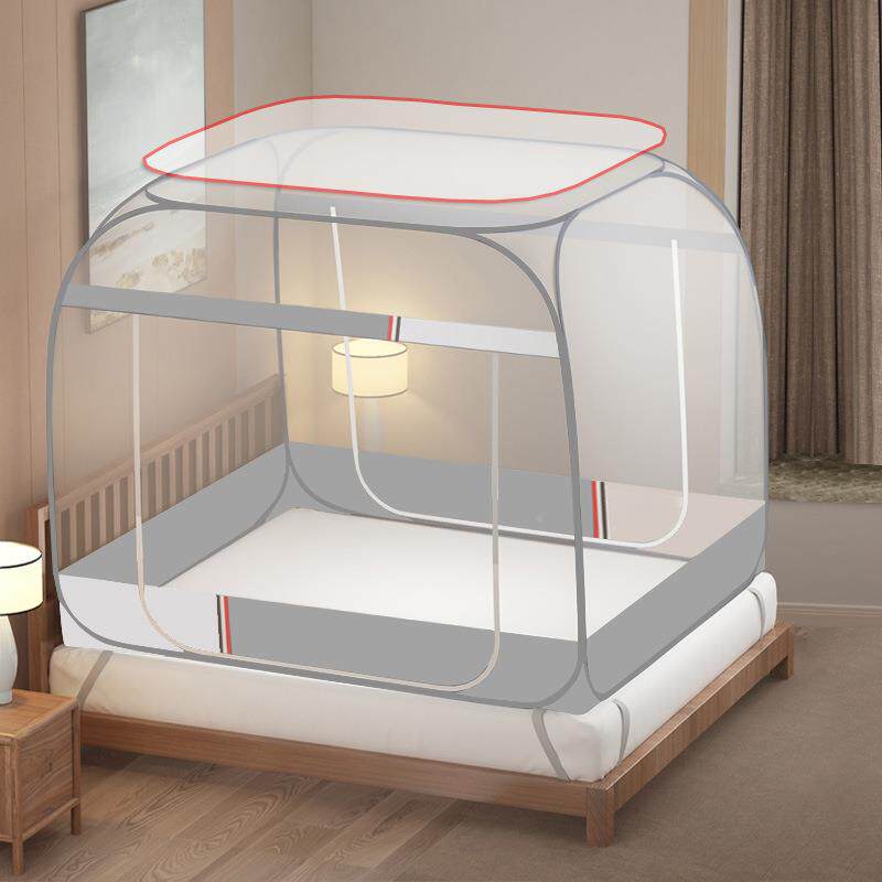 大方顶蒙古包蚊帐家可折叠双人用免安ZUODN-MG装1宿舍1.5m.8床全