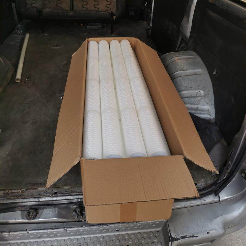 40寸滤精密过滤器耗材滤芯聚丙烯微40英寸PP芯折叠滤孔膜芯酒厂过