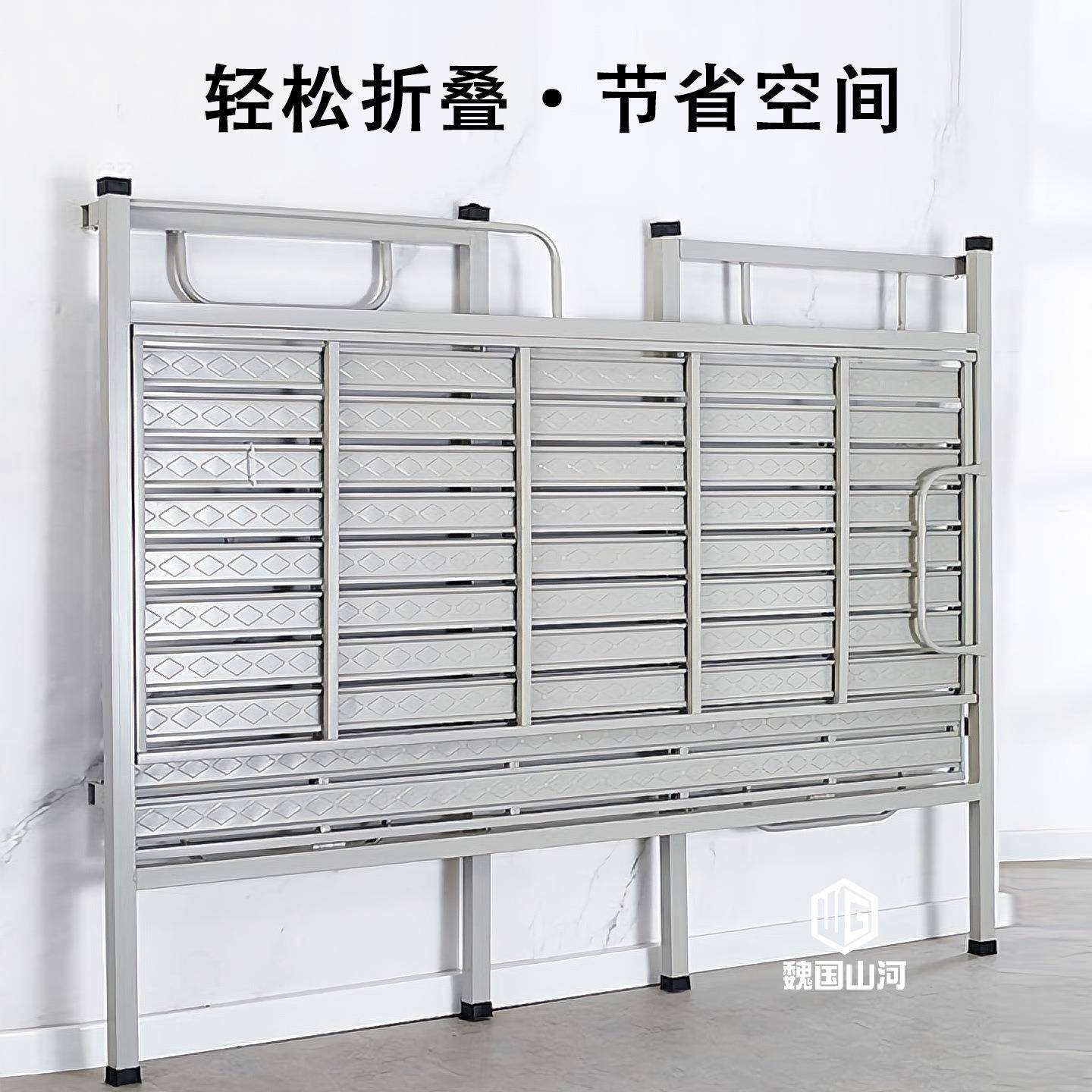 双层折叠ITS床铺免安装宿叠舍子母床钢制上下双层床可折铁架高床