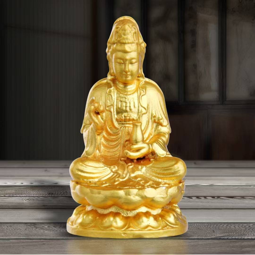 佛光普照工艺品摆件莲花佛手烛台居家客厅摆放香座茶室茶座装饰品