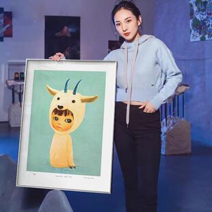 MayukaYamamo流o山本麻友香潮款版画童房儿潮装饰画日t式20220401