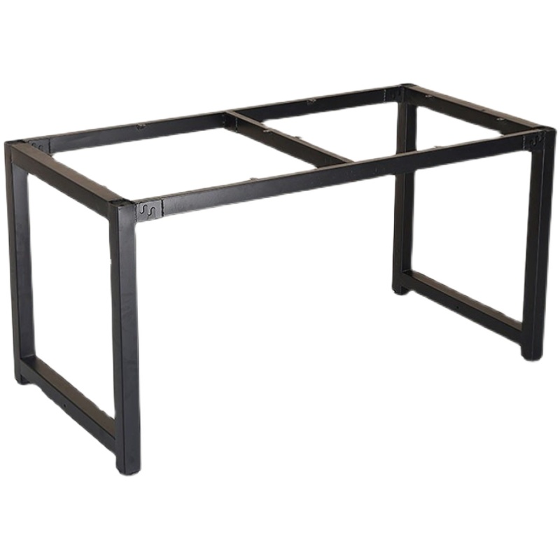 定制铁艺岩板吧台办公书桌腿支架工作台茶几架桌脚桌子腿底座架子