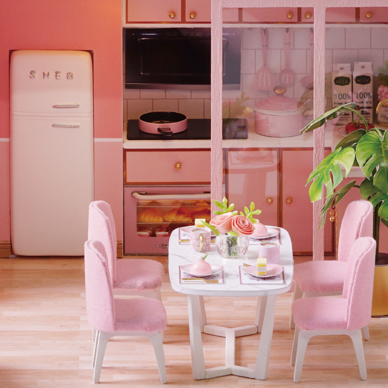 diy小屋手工制作迷你阁楼艺术房子别墅拼装模型儿童礼物女生玩具