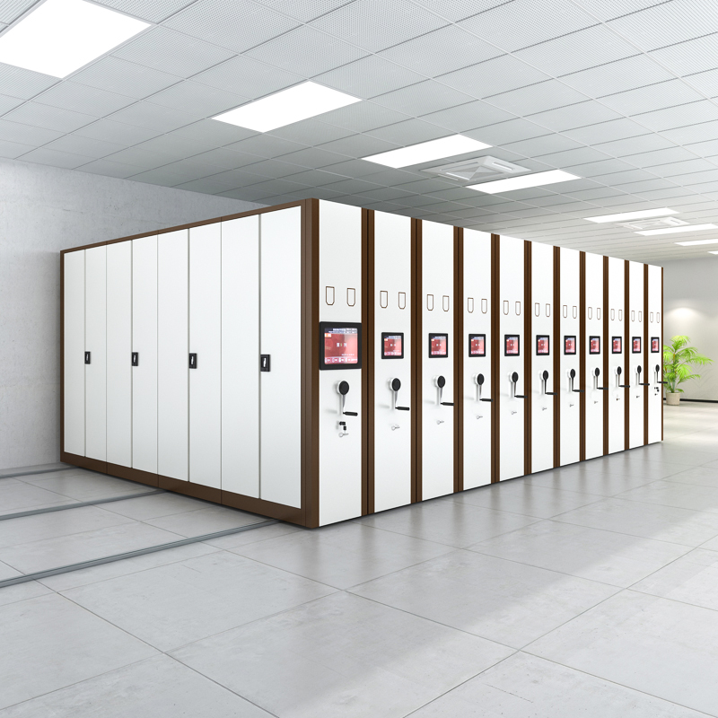 宜居密集架移动密集柜文件档案柜电动智能手摇式资料柜带地轨移动