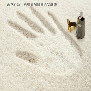 兔年卧室床边毯家用可睡可坐儿童床前地垫L新款 可爱少女房间地毯