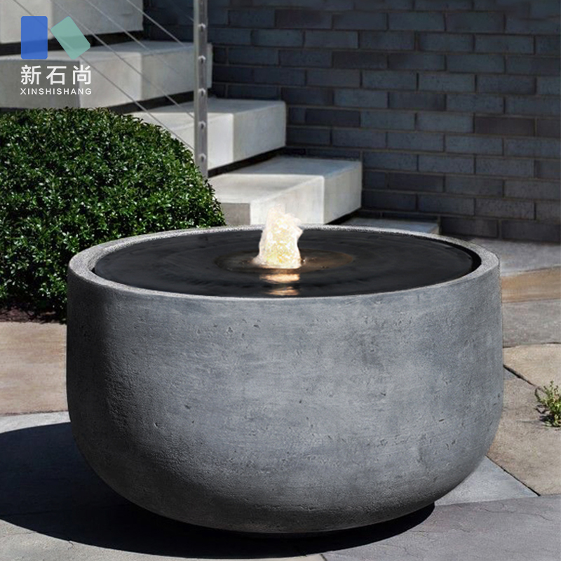 流水摆件水景小品落地装饰循环水系玄关户外新居现代简约乔迁送礼