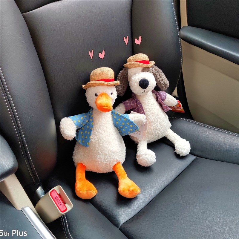汽车竹炭包活性炭包丑萌鸭子公仔玩偶汽车用除异味去甲醛装饰新车
