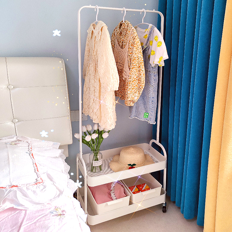 衣帽架落地卧室可移动衣架室内置物架网红房间挂衣架宿舍晾衣架子