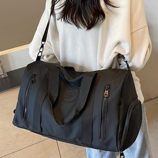 旅行包可套拉杆箱女2024新款轻便大容量手提包带鞋位健身男行李袋