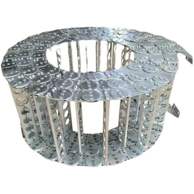 数控机床TL型钢铝拖链框架式钢制拖链全封闭金属拖链桥式钢铝拖链