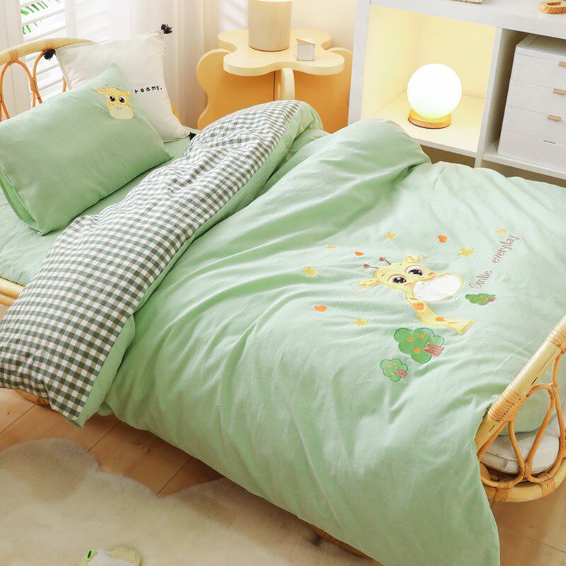 全棉幼儿园三件套儿童六s件套纯棉被子垫褥套枕芯大豆午睡被棉花