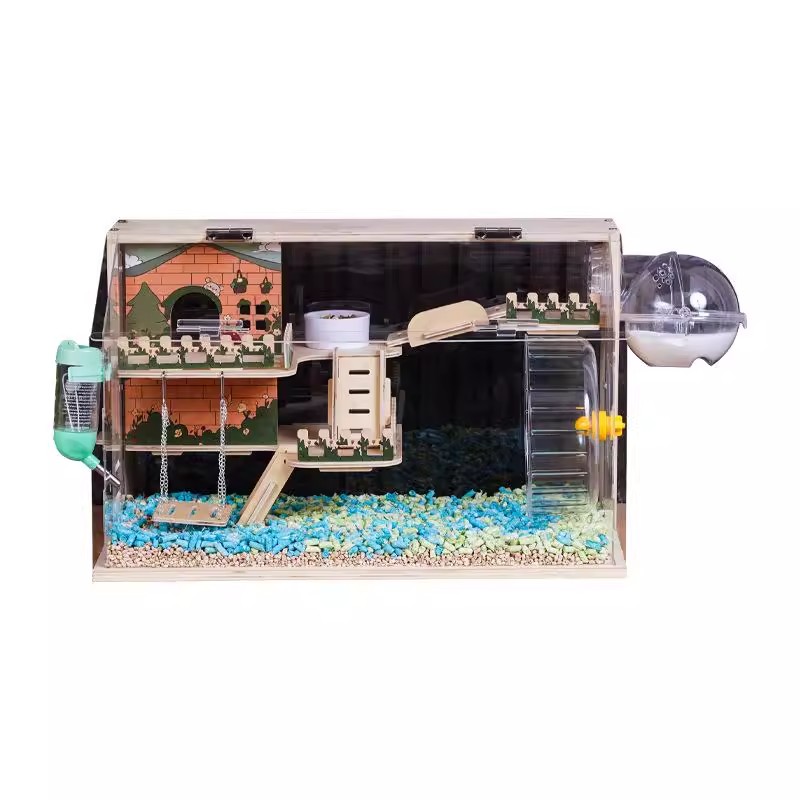 仓鼠笼子亚克力透明超大号豪华别墅饲养箱子宠物用品仓鼠笼子特大