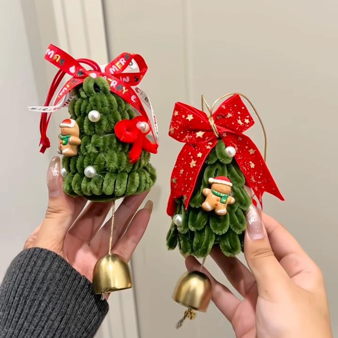 圣诞节装饰门把手花环挂