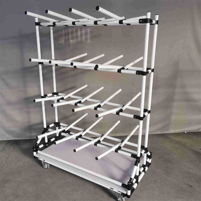 【】厂家直供车间l线束架子悬臂式带轮周转架可拆装精益管货架