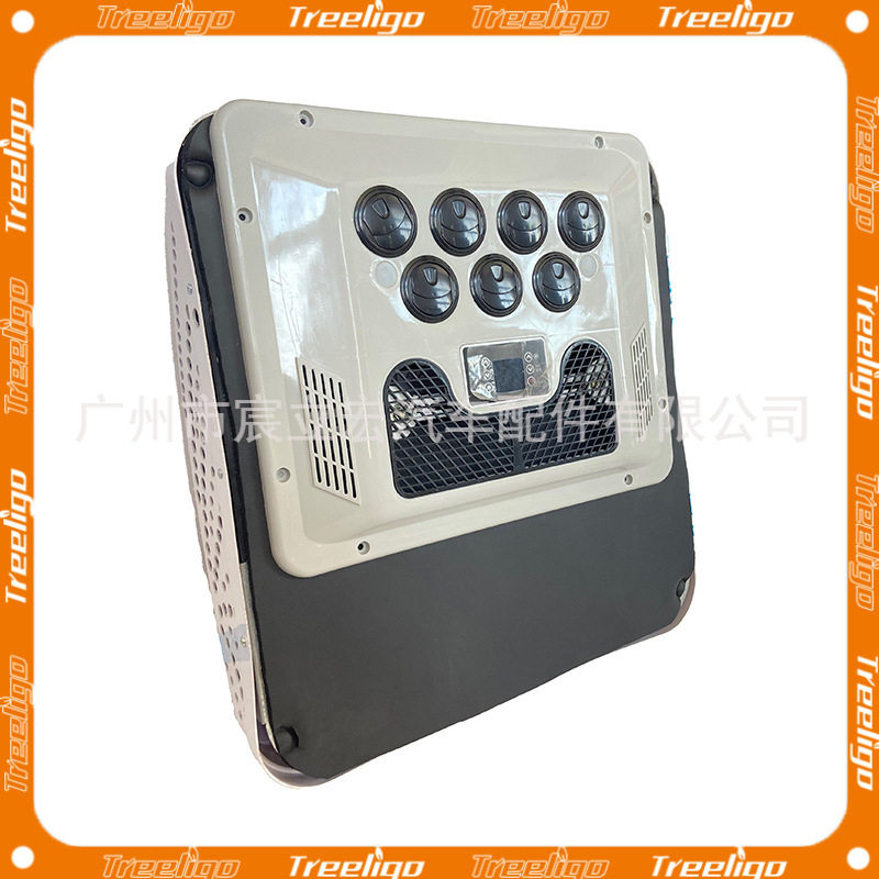 供应汽车冷暖空调12v24v48v60v72v90v电动一体改装房卡车车用车载