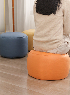 懒人沙发榻榻米脚蹬圆形客s厅茶几凳子EPP科技布办公室地上放腿垫