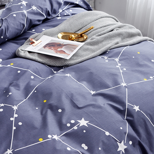 全棉被套单件 定做纯棉单人学生被罩1.5米床1.8m加大250x230x229