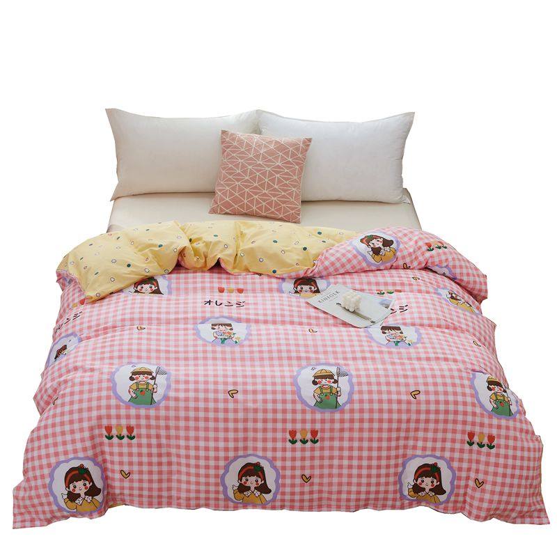 纯棉被罩100全棉可爱180x200被套单件150x200单人200x230双人宿舍