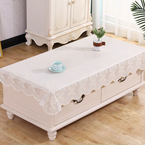 桌布防水防烫防油免洗白长方形餐桌布茶几L垫台布客厅塑料茶几桌