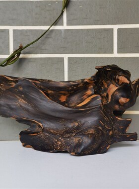 精品广西土沉香摆件自然随型风化木料根雕中式家居饰品药香味包邮