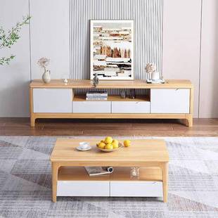 2503米小户型家用新款 1.8 茶电视柜组合几套 全.实.木电视柜12