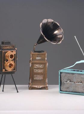 创意小琴钢琴吉他复摆件提工艺品家居饰道F755JT56品模型古怀旧具