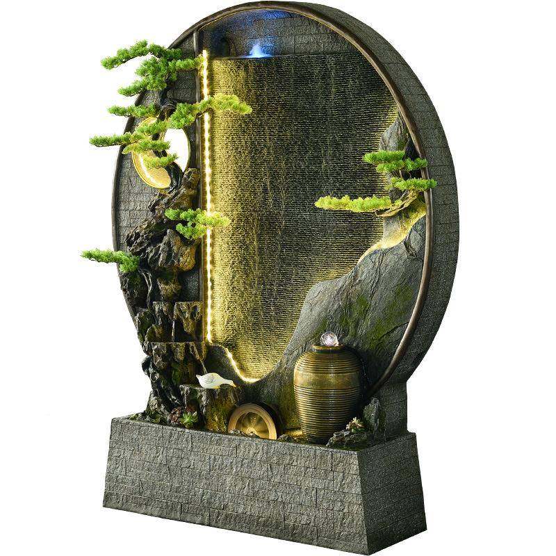 新中VLG式水幕喷流水件屏风造景摆室内泉装饰品墙喷泉